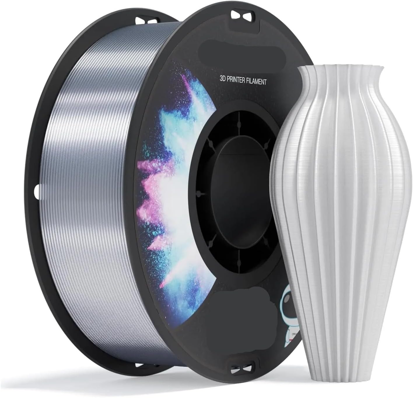 PETG Filament 1kg 1.75MM for 3D Printer Multi Color Plastic Tangle-Free 3D Printers Accessories(PETG Transparent)