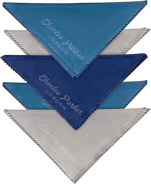 Extra Large Microfibre Cleaning Cloths for Cleaning Camera Lens and TV Screens - 5 Pack of Glasses Cleaner E Cloth  Washable, Non-Scratch, Smudge- and Lint-Free Microfibre Cloths (30cm x 30cm)