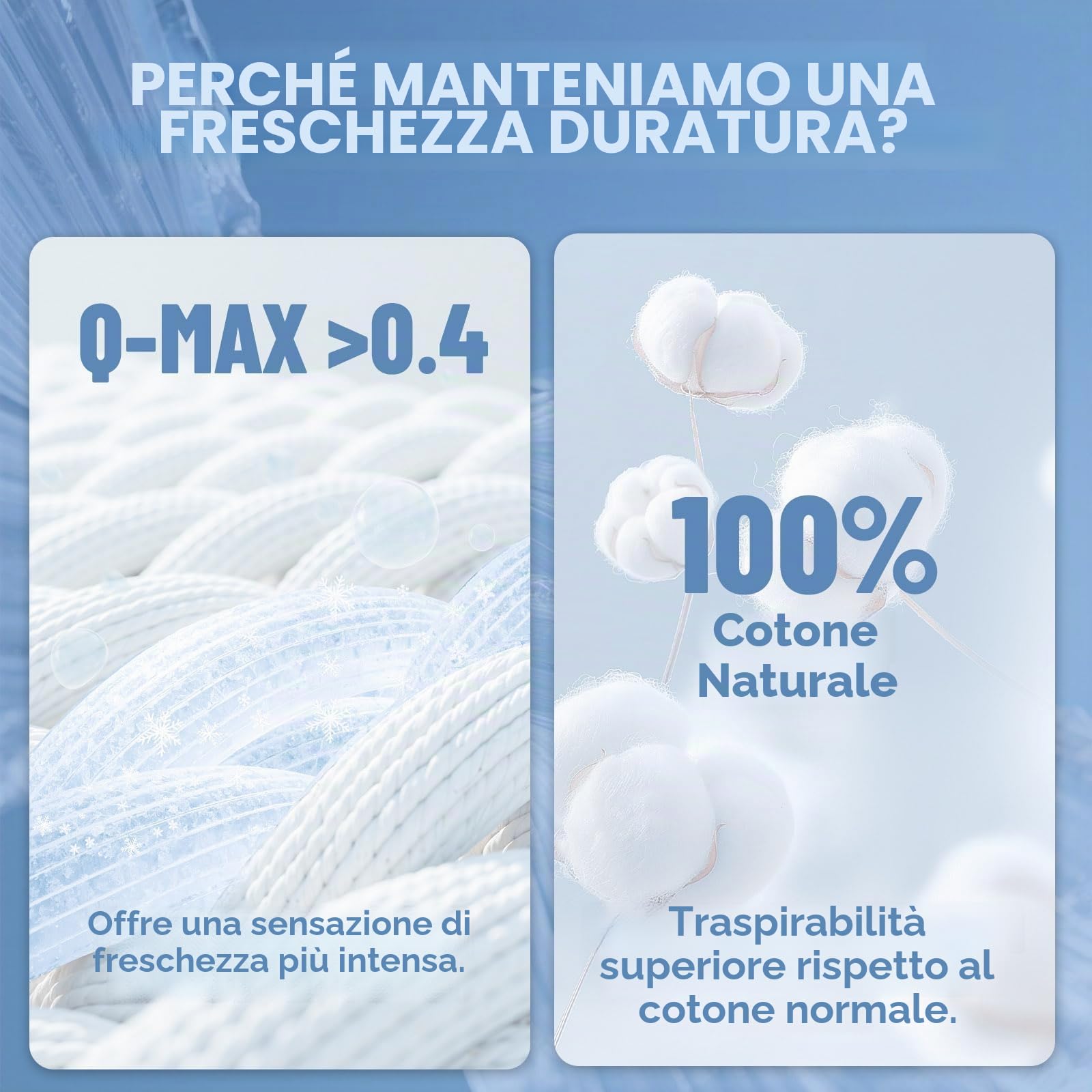 Qucover Trapunta Estiva Letto Matrimoniale 200 x 230, Arc-Chill 3.0 Q-Max>0.5 Trapunta Microfibra Leggera Reversibile, Coperta Rinfrescante Fresco Morbido Traspirante Multiuso, Grigio Verde