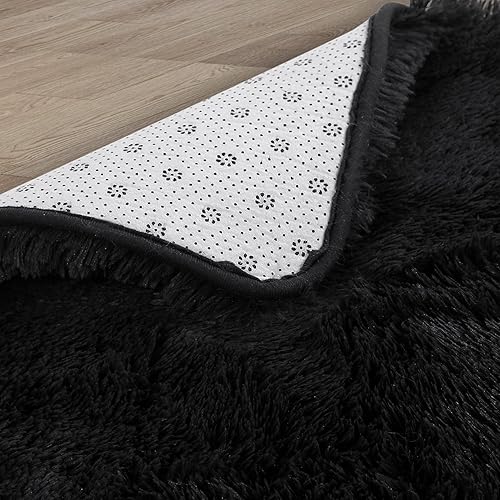 Miniatura 4 de COZYLOOM Alfombra de área de pelo, extra cómoda, de pelo alto, para entrada, antideslizante, peluda, para interiores, sala de estar, dormitorio,