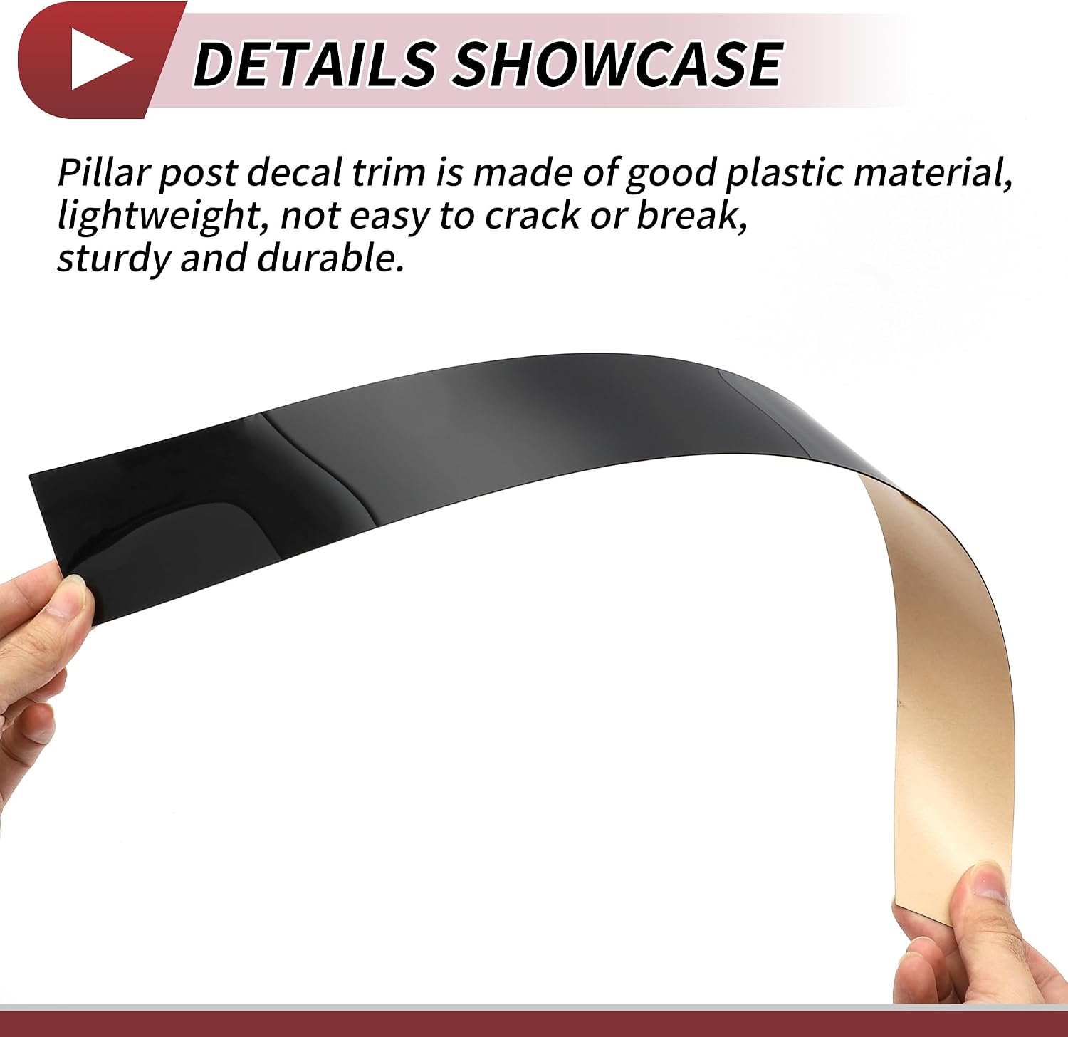 6 Pcs Door Pillar Window Trim for Nissan Maxima 2004-2008 Front Rear Left Right Anti Scratch Sticker Pillar Posts Door Outer Exterior Cover Black