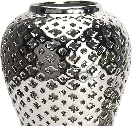 Miniatura 3 de Jarrón decorativo de cerámica de jengibre, mesa multiusos, elegante tarro de almacenamiento, arreglo floral para sala de estar, decoración del