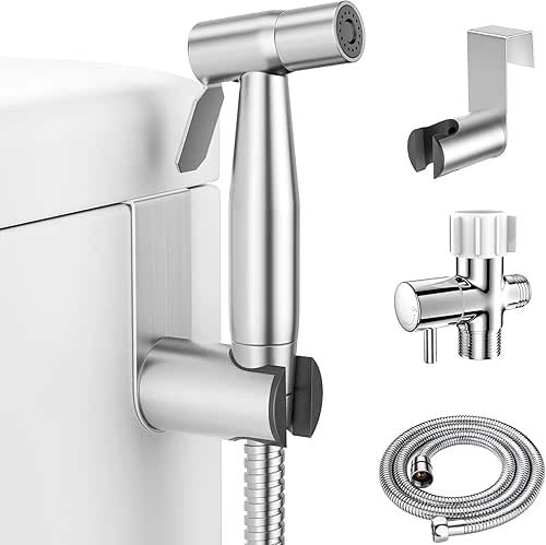 LUFEIDRA Handheld Bidet Sprayer for Toilet-Adjustable Water Pressure Jet Spray