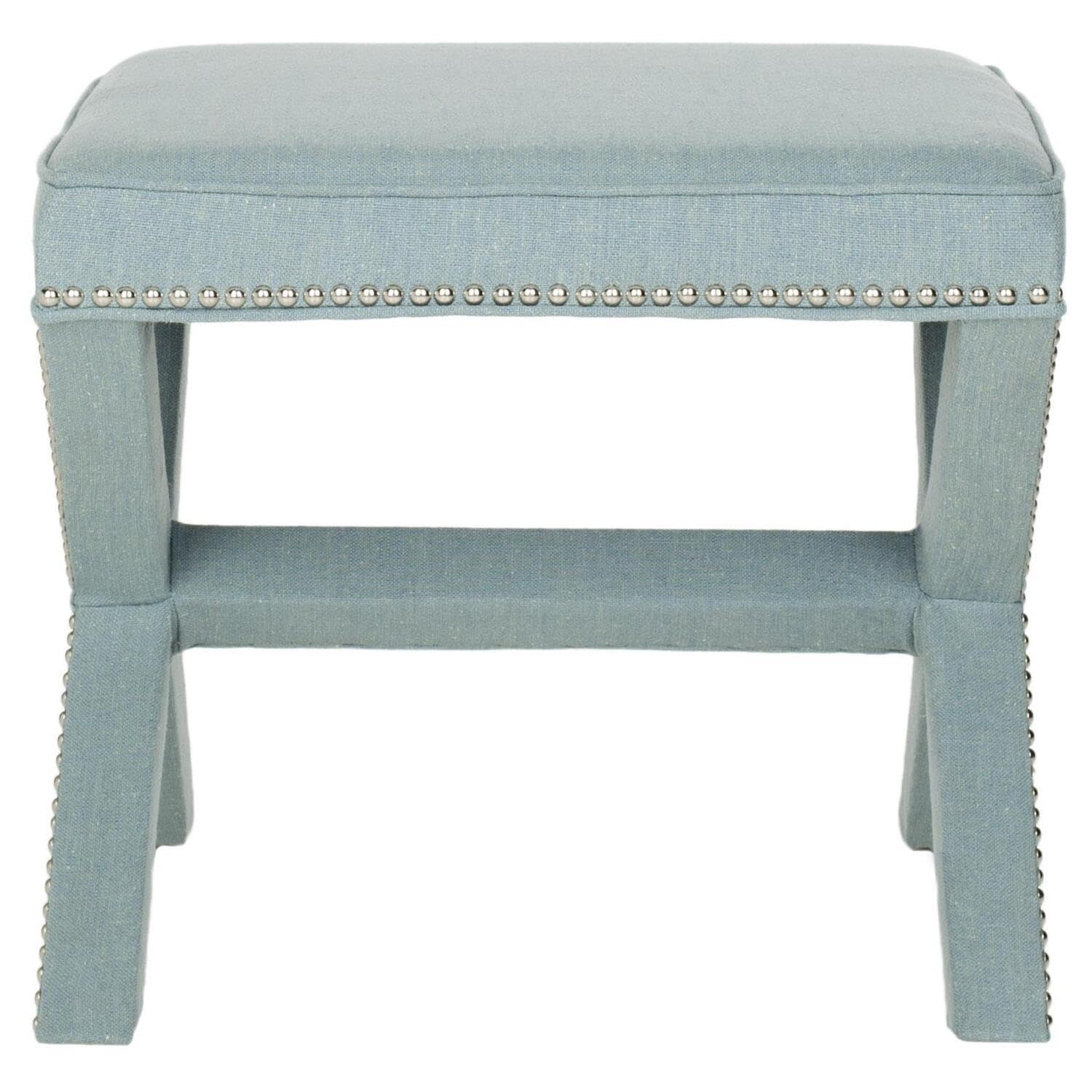 Amazon.com: Safavieh Home Collection Palmer Sky Blue with Silver