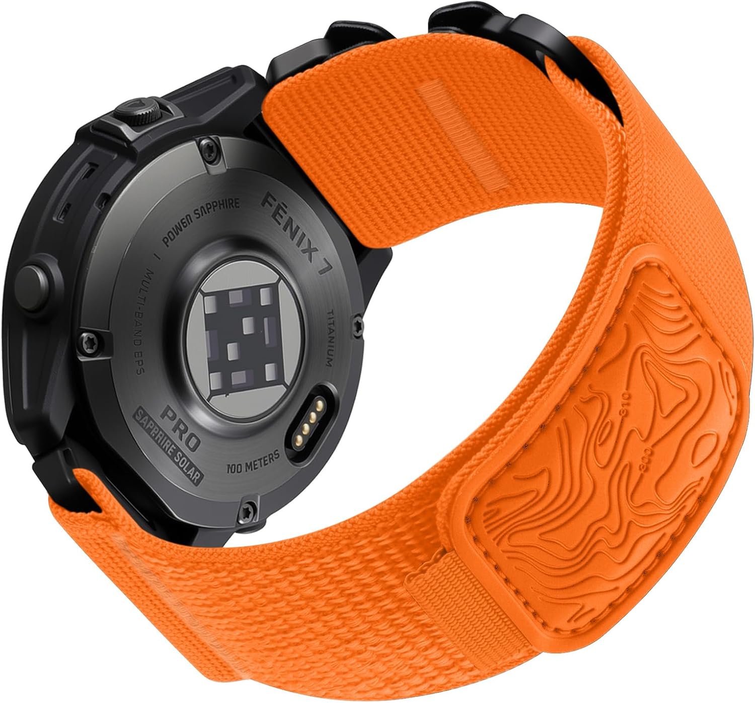 Bandletic 22mm Quick Fit Bands - Nylon Compatible with Garmin Fenix 8 45mm/Fenix 7/7 Pro/6/6 Pro/5/5 Plus/Instinct 2/Forerunner 965/955/945/935/Approach S70 47mm/S62/S60/Epix 2 Pro 47mm/Quatix 7/6/5