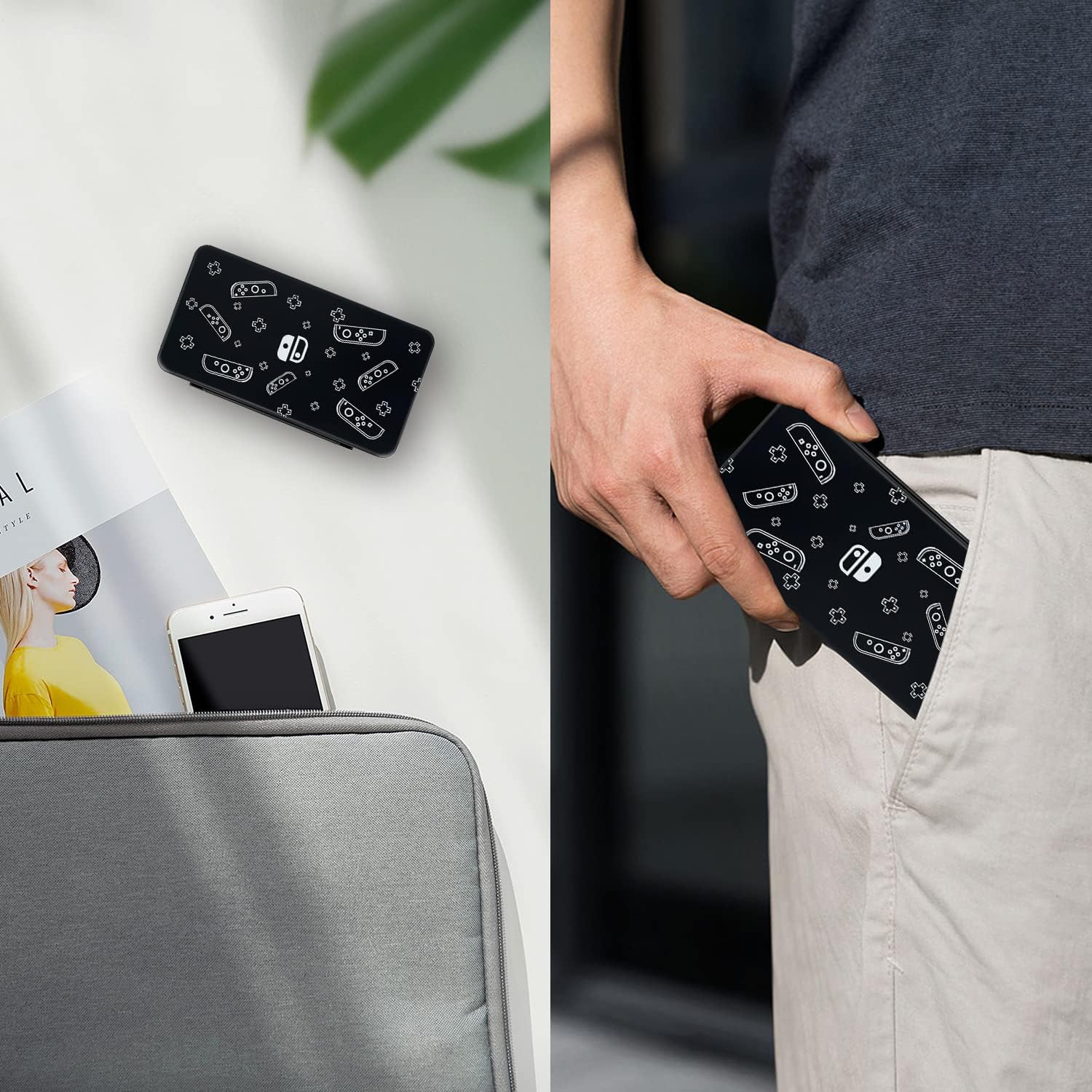 NOOP Game Card Case for Nintendo Switch& Switch OLED Game Card and Micro SD Card, Carrying Storage Case with 24 Game Card Slots and 24 Micro SD Card Slots (Joy-Con Grip) - Image 7