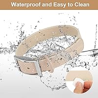 Vista 90 de Wisedog Waterproof Dog Collar: Multiple Adjust 7" to 23.6", Soft Rubber Coated Webbing, Easy to Clean, for Small Medium Large Dogs