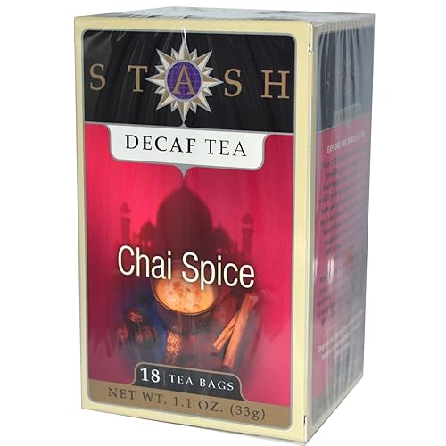 Stash Té de especias Chai descafeinado de alta calidad, 18 bolsas de té, 1.1 onzas (paquete de 2)