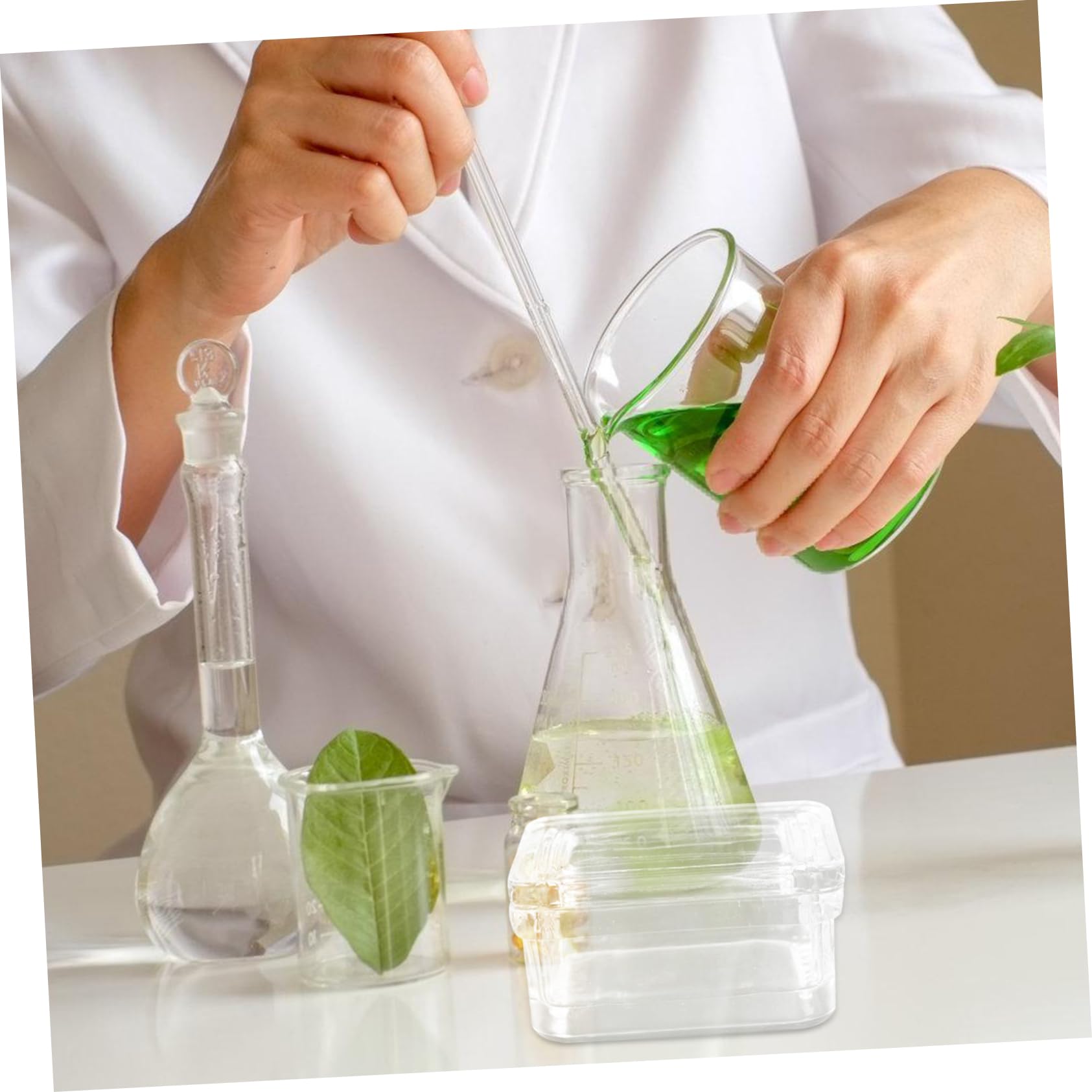 OSOLADY Sturdy and Sturdy Glass Staining Cylinder Slide Rack for Medical Experiments