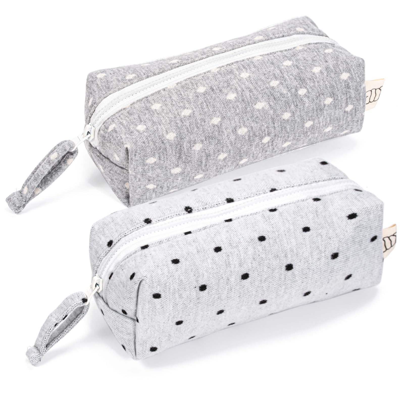 Cute Pencil Case Girls School Cotton Pencil Cases Striped Make Up Organize