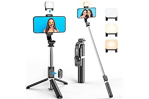 Portable iPhone Plus Tripod for Seamless Selfies