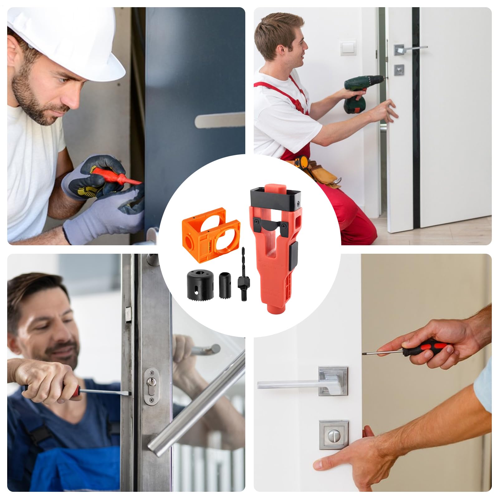 Kit Installazione Serratura Porta Ricambi Serrature Catenacci Bulloni | Dima Per Porte Strumenti E Elettrici Per Riparazioni Di Porte Interne, Esterne, Casa, Cucina E Finestre