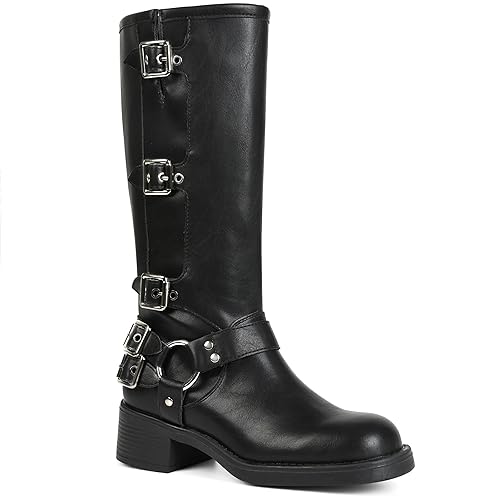 Black large boots