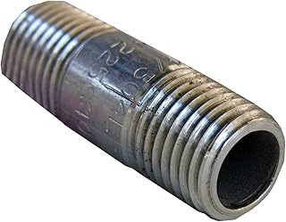LASCO 32-1603 1/4-Inch by Short Type 304 Stainless Steel Pipe Nipple