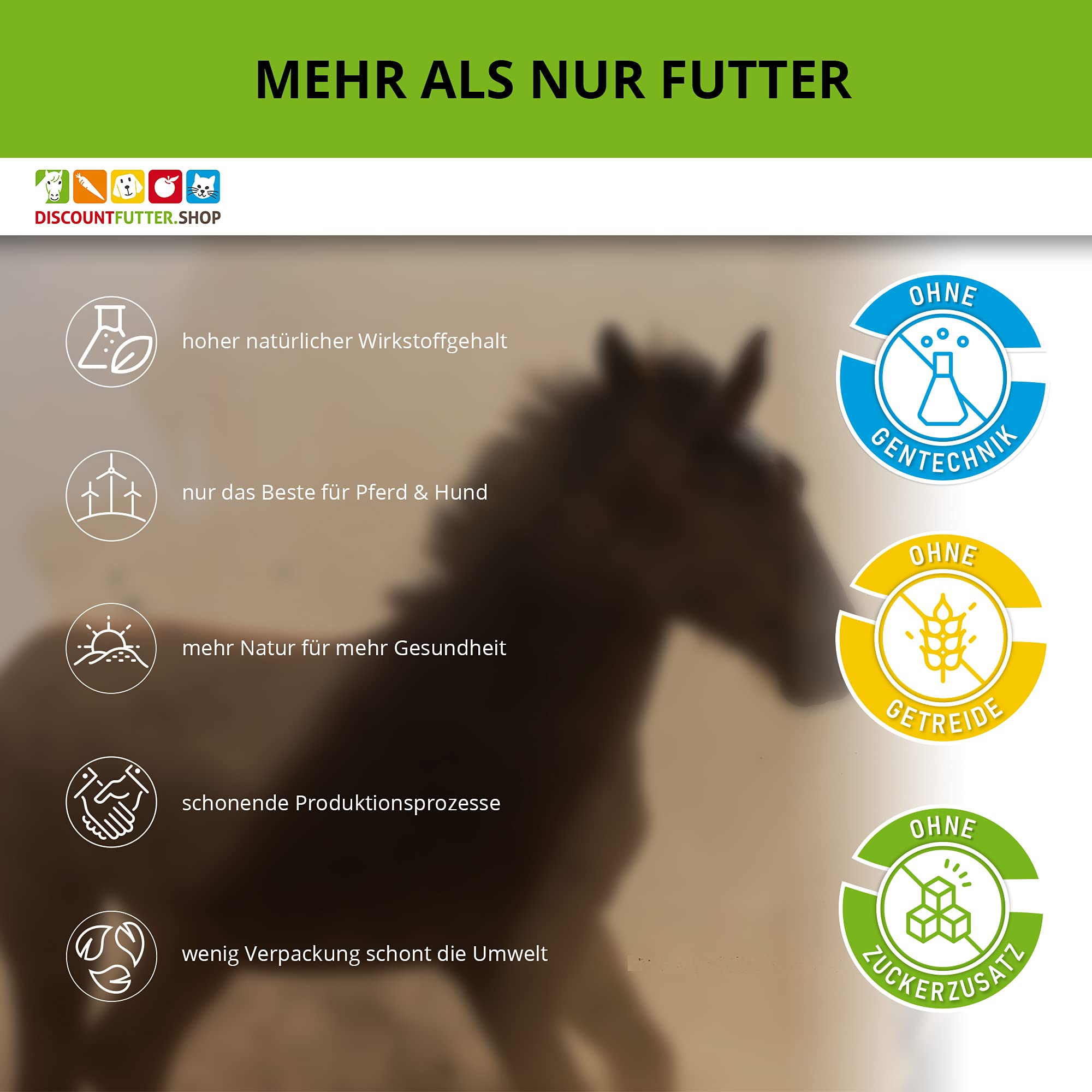 Mineral-Natur Kit (natürlich) 10 kg | Mineralfutter für Pferde | ohne synthetische Zusätze | ohne Zucker + Getreide | ohne Bierhefe