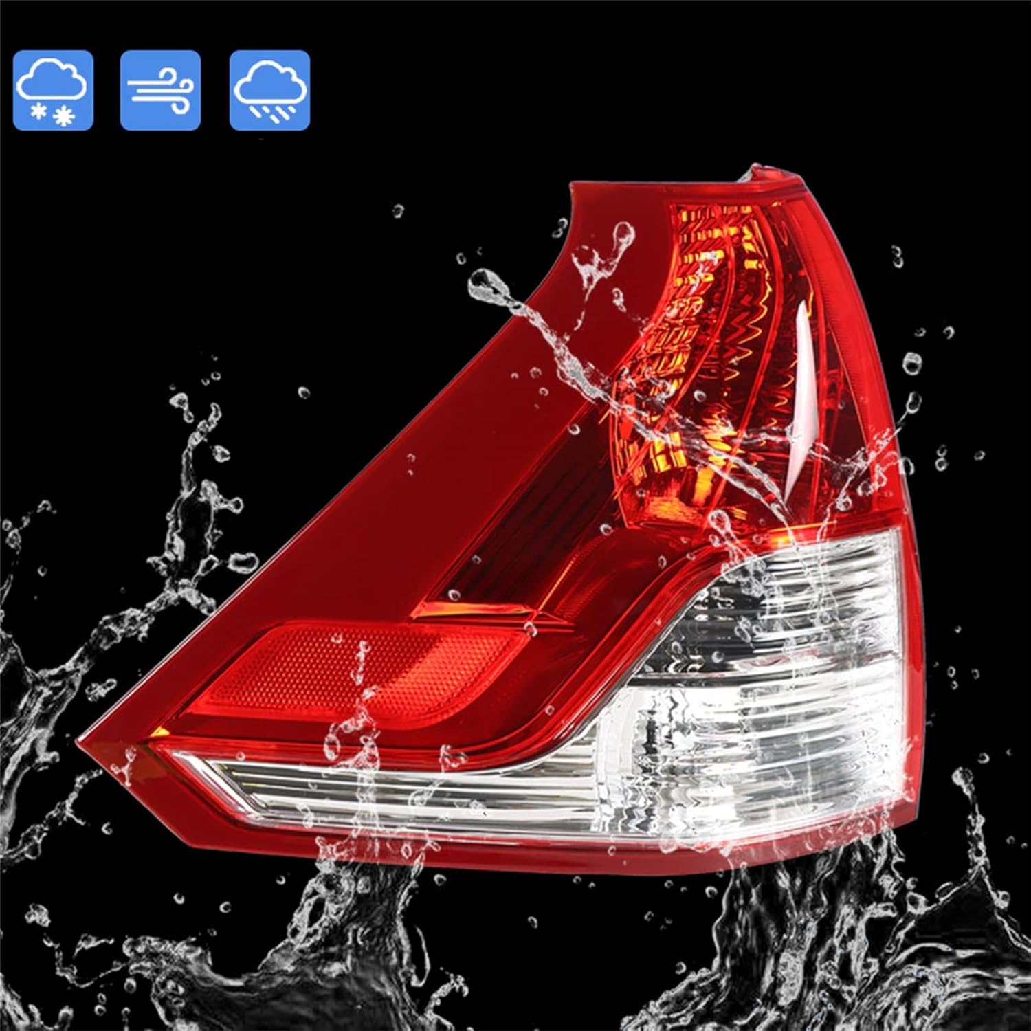 Silscvtt Replacement for Honda CRV 2012-2014 Tail Light Lamp Brake Rear Left Driver Side Outer 33550T0AA01 HO2800183