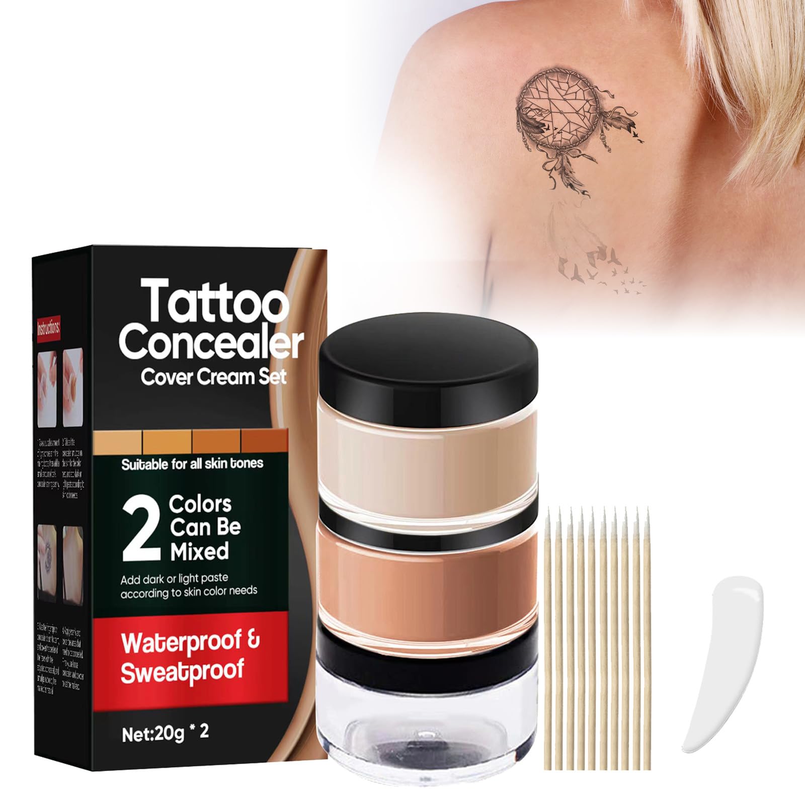 Photo 1 of Tailverse Tattoo Cover Up Makeup Concealer