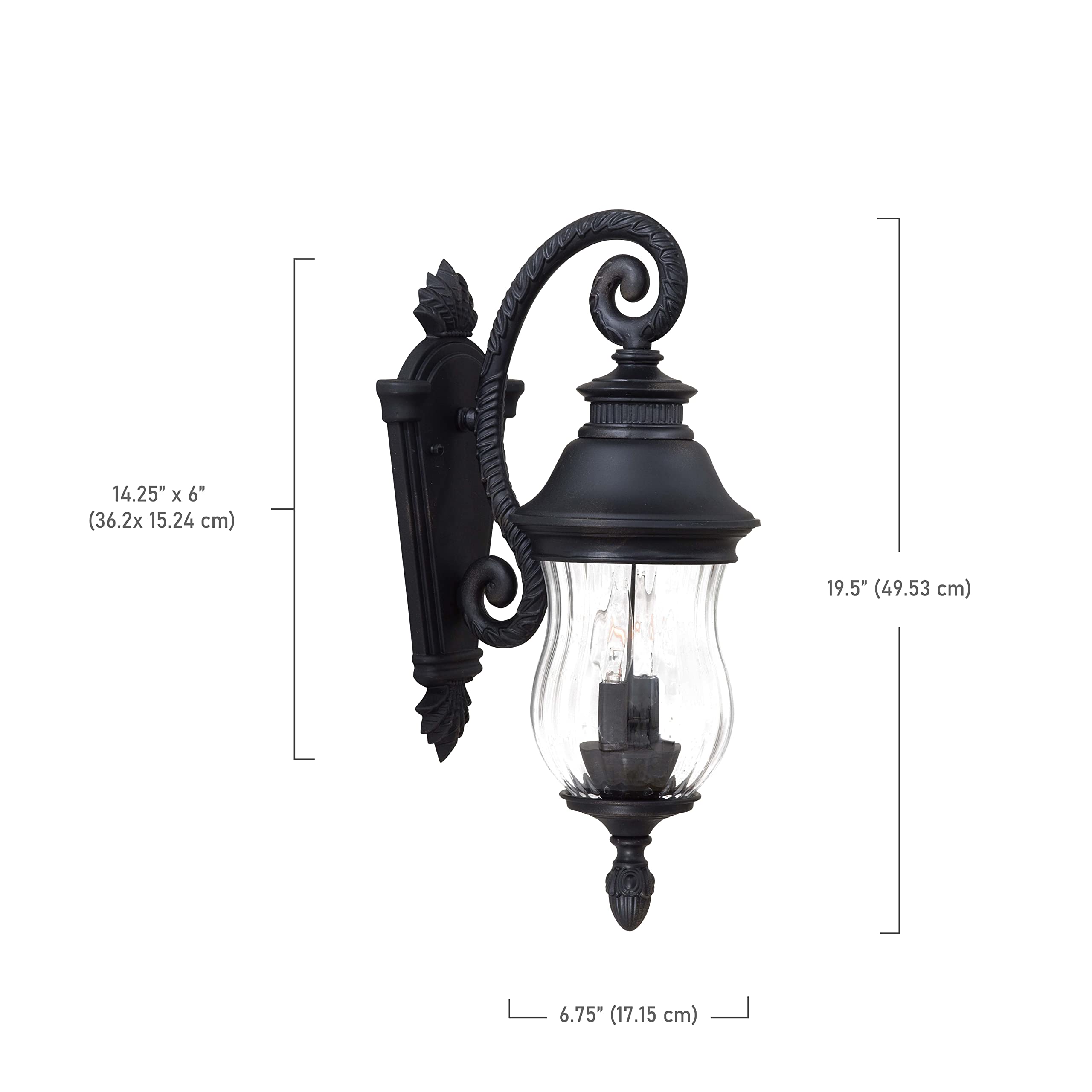Minka Lavery Outdoor Wall Light 8907-94 Newport Cast Aluminum