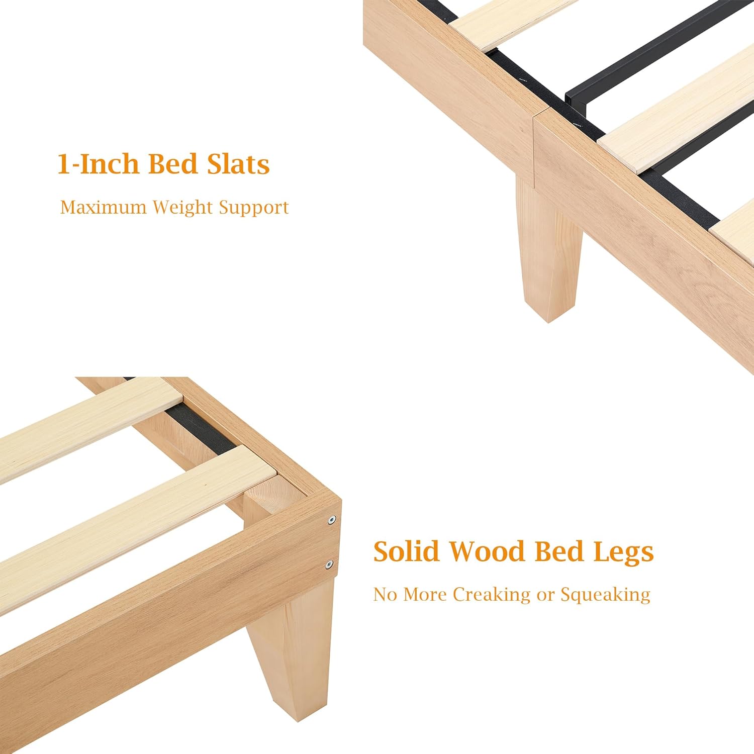 IDEALHOUSE Rattan Bed Frame Full with Natural Rattan Headboard,Bohemian Full Bed Frame with LED Lights & Charging Station,2 Tier Storage Headboard,Under Bed Storage,No Box Spring Needed