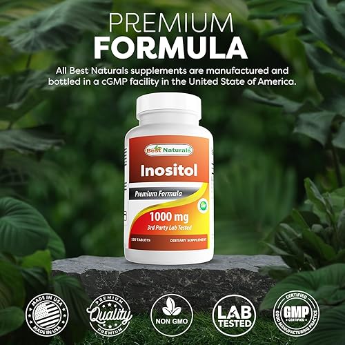Miniatura 5 de Best Naturals Inositol 1000mg 120tabletasllamados también Vitamina B8