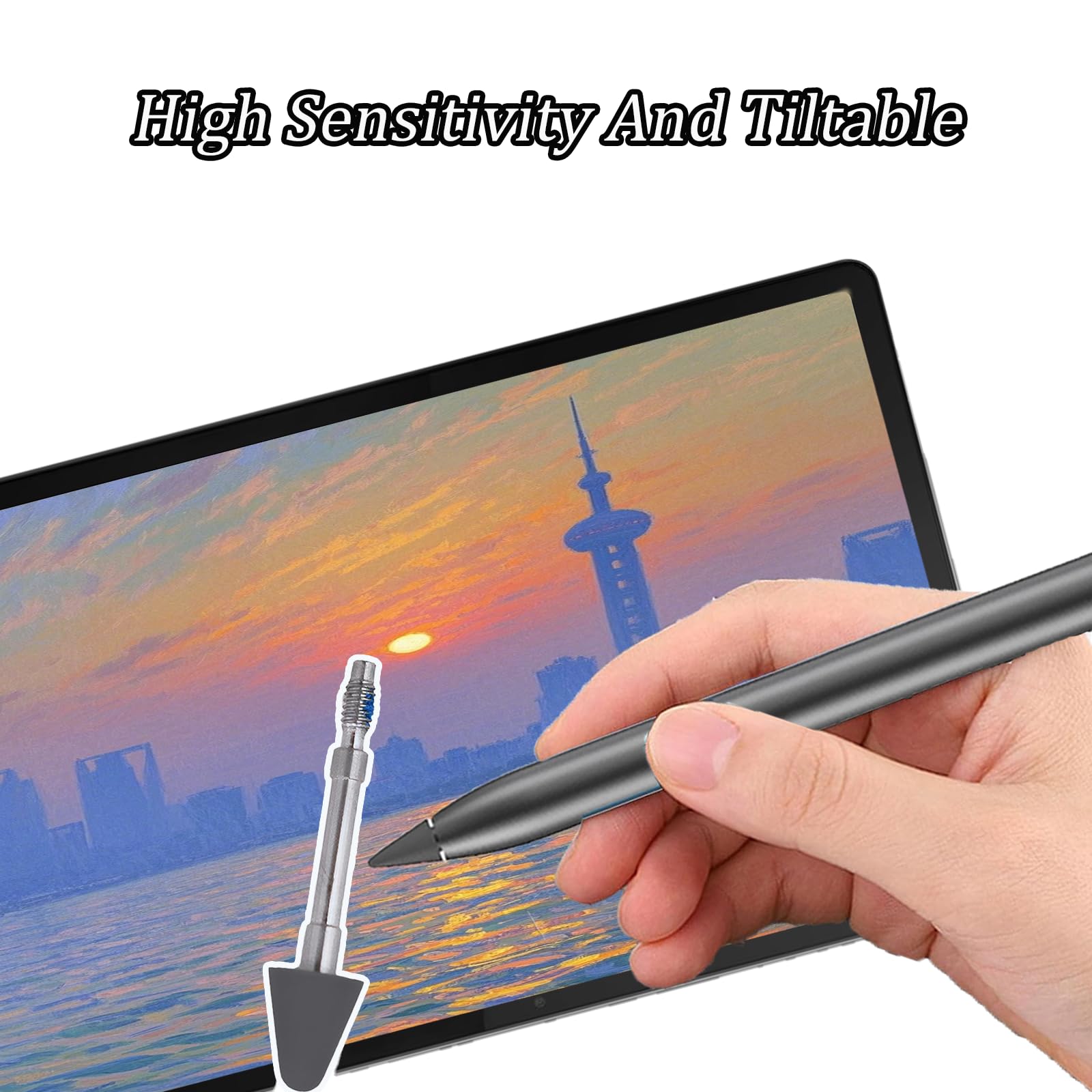Tab Pen Plus per Lenovo Tab Pen Plus AP500U Compatibile con Lenovo Tab M11, Tab P12, Tab K11, Tab Y700, Tab M11 Plus 5G supporta protocolli LPP 2.0