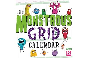 Unique Horror Movie Monster Theme Grid Calendar 2020 Wall Calendar Trends For 2020
