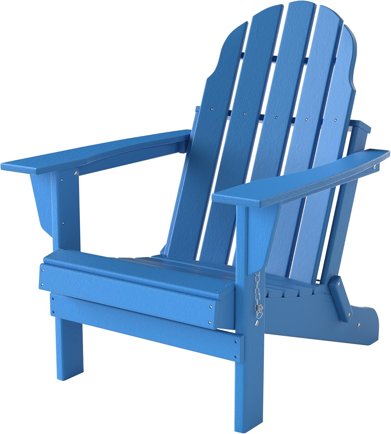 PILITO Adirondack Chair, Outdoor Folding Chairs, Patio Lounge Chair, Weather Resistant, HDPE Material, Perfect for Deck, Garden, Backyard & Lawn Furniture, Fire Pit, Porch Seating, Black : Patio, Lawn & Garden