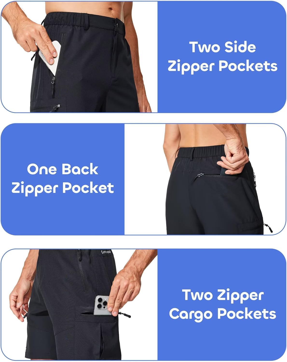 Mens Athletic Workout Sport Shorts Running Fishing Hiking Shorts Summer Beach Vacasion Outfits - Image 6