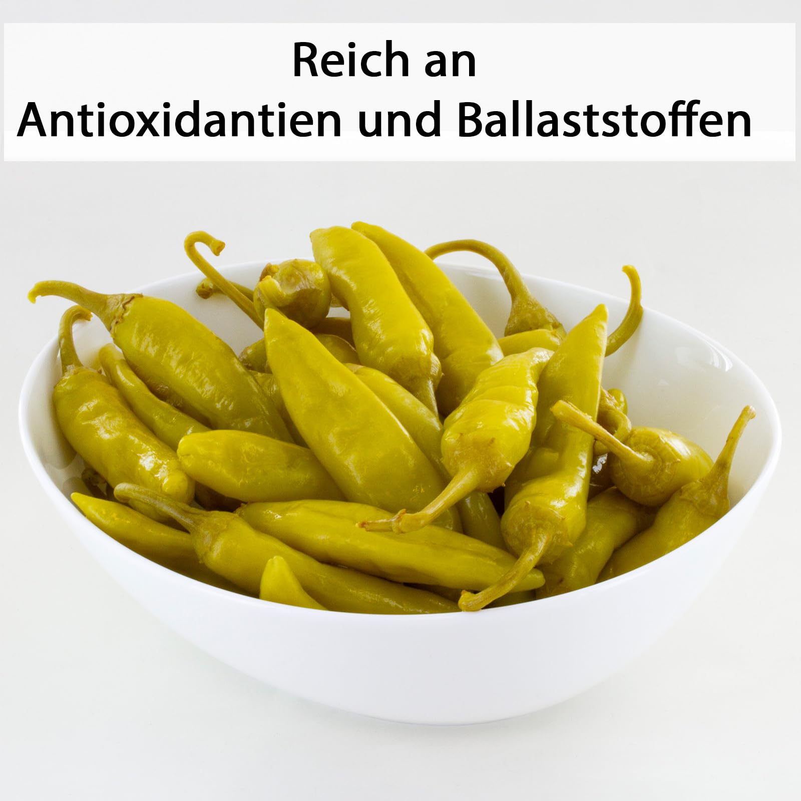 Feinkost Dittmann Grüne Pfefferonen mild pikant 6x1kg - Grüne Paprikafrucht aus Griechenland