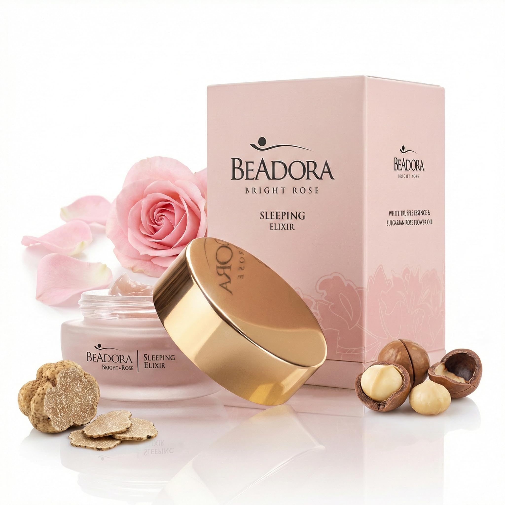 BeAdora Rose Sleeping Elixir Nachtcreme 50 ml mit Rosenöl