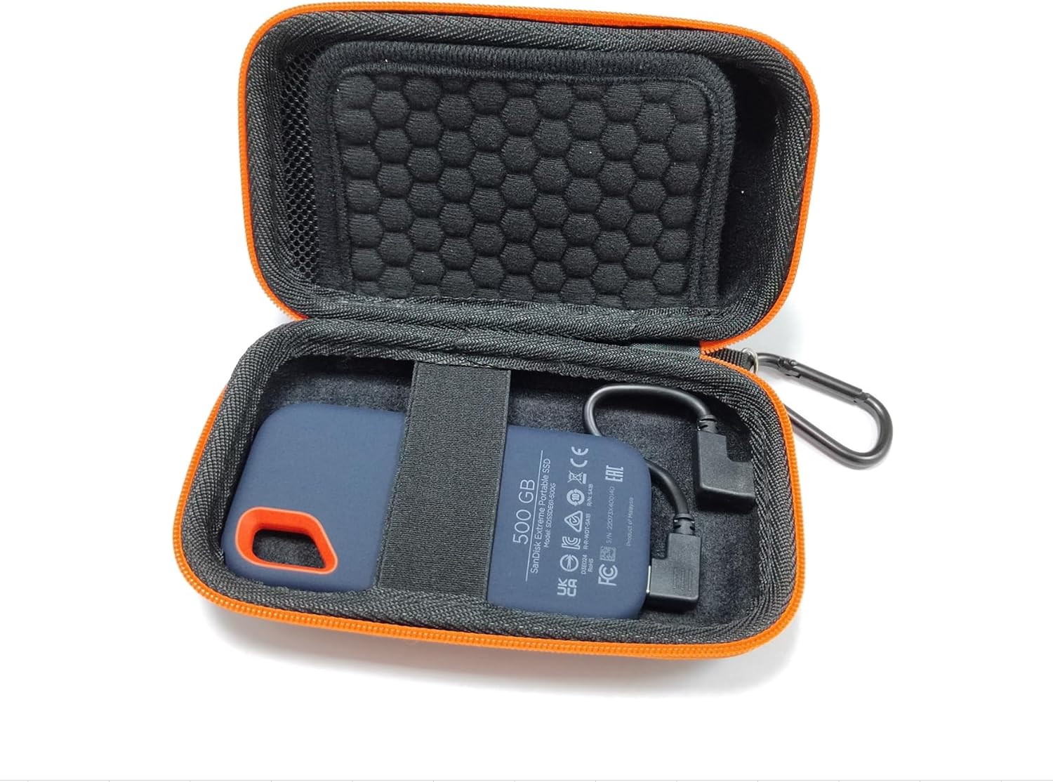 Hard Drive Case for Samsung T7 Shield, Compatible with SanDisk 500GB