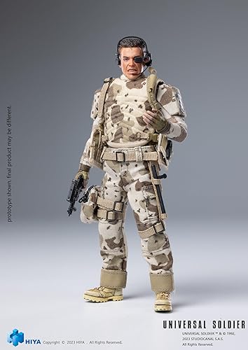 Miniatura 7 de Hiya Toys Universal Soldier: Luc Deveraux Exquisita Super Series Previews Figura de acción exclusiva a escala 1:12