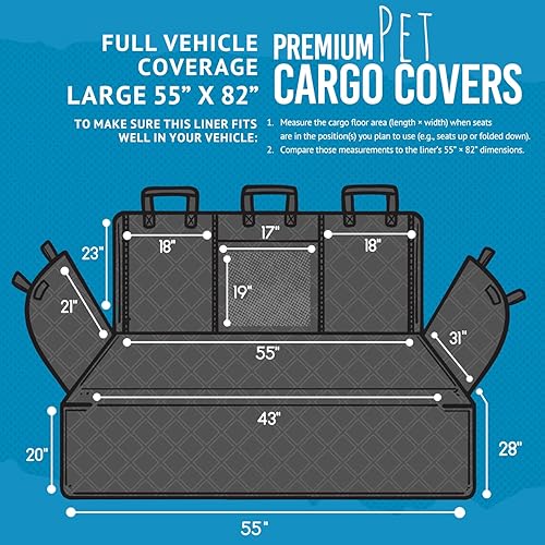 Vista 9 de Bulldogology - Cubierta de asiento para perros, revestimiento de primera calidad, resistente durabilidad, impermeable, respaldo antideslizante, Negro