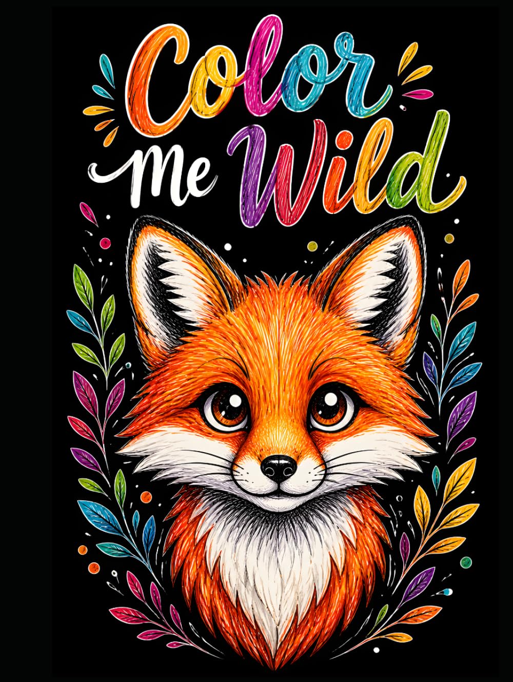 Color Me Wild: A Cute Animals Coloring Book for Kids & Adults