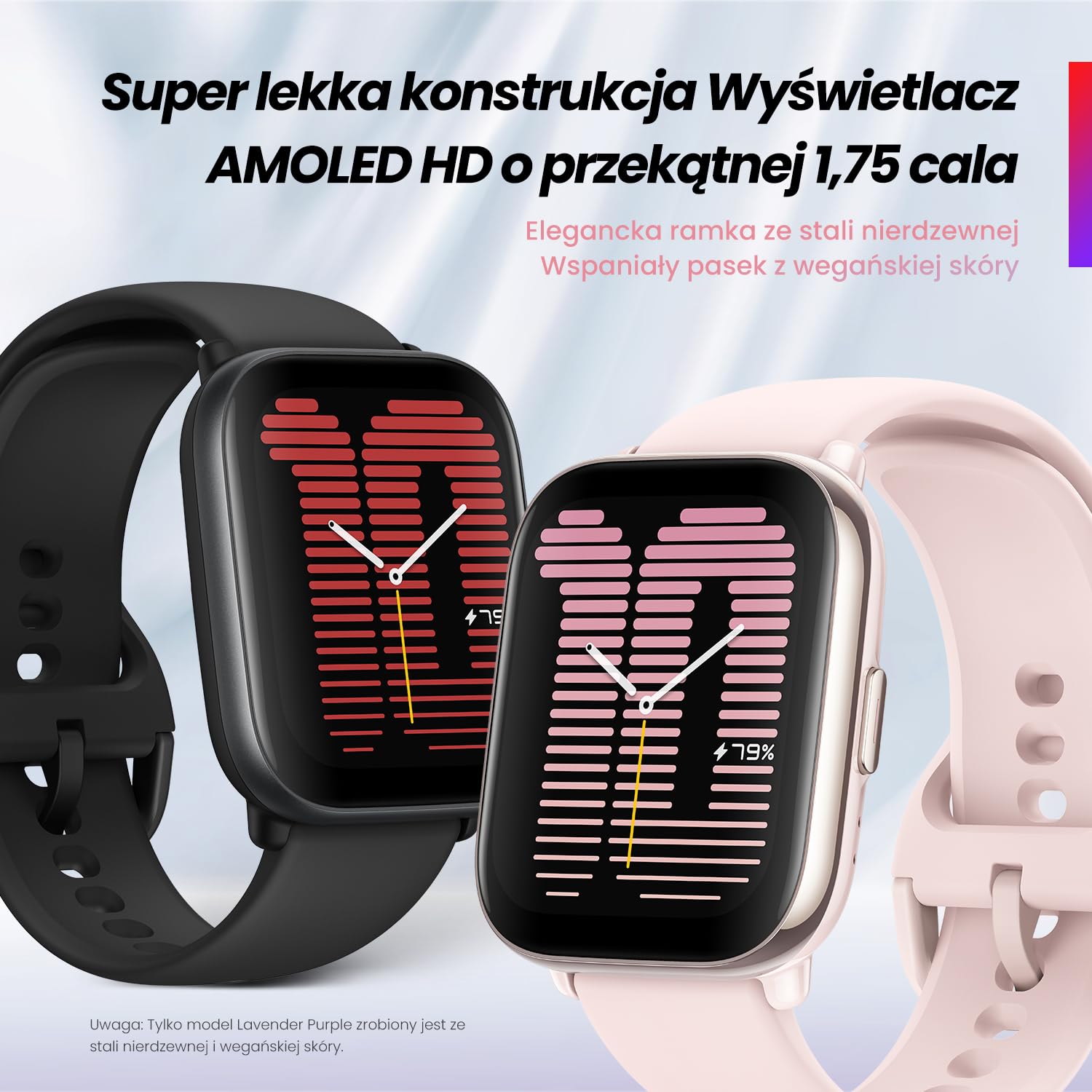Amazfit Active 42mm Smartwatch mit Zepp Coach, Readiness, GPS, Routennavigation, Bluetooth-Anruf, Musikspeicher, 14-Tage-Akku, współpracuje z Alexa