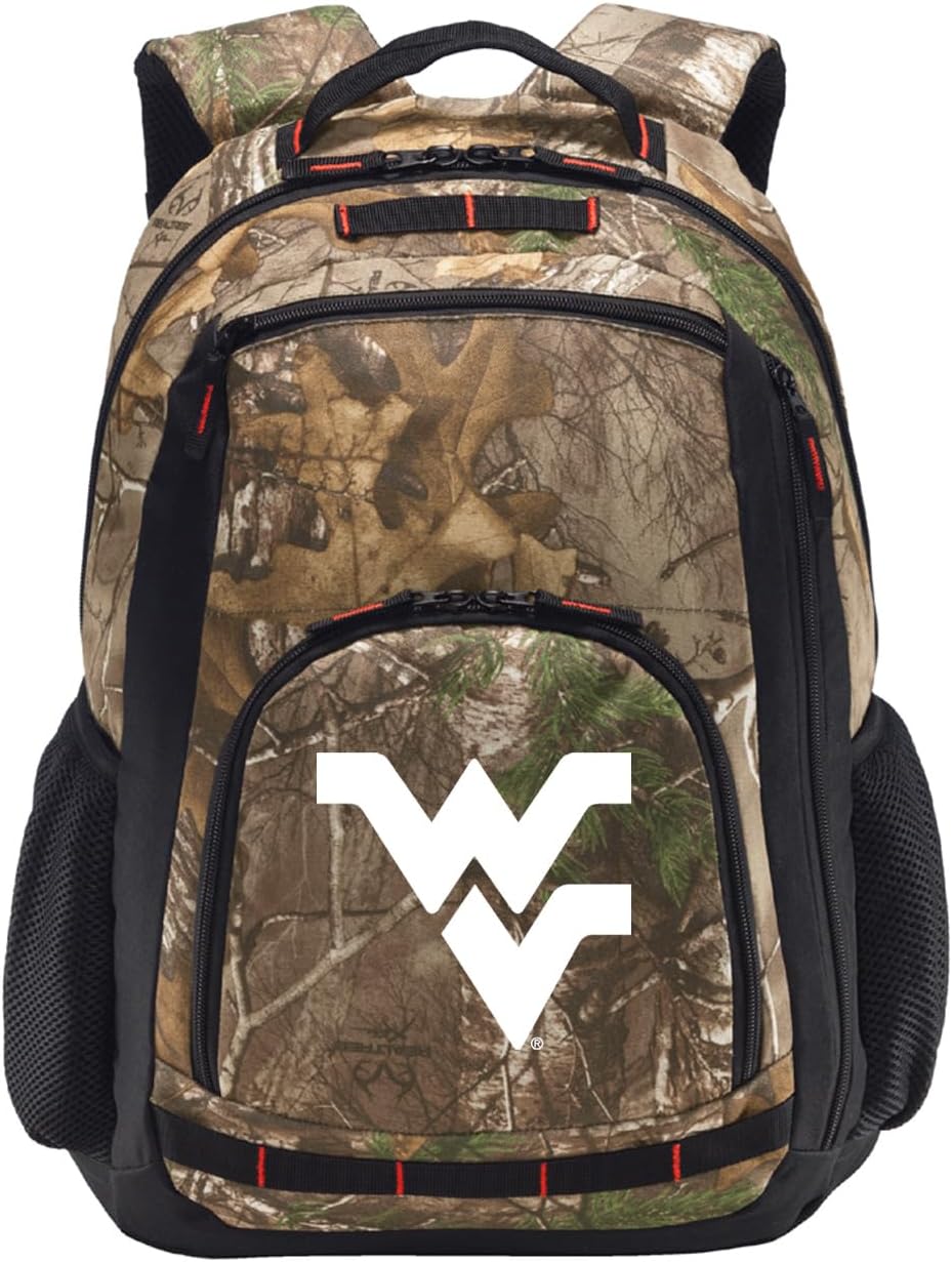 Broad Bay West Virginia University Camo Backpack WVU Backpacks - Laptop Section!