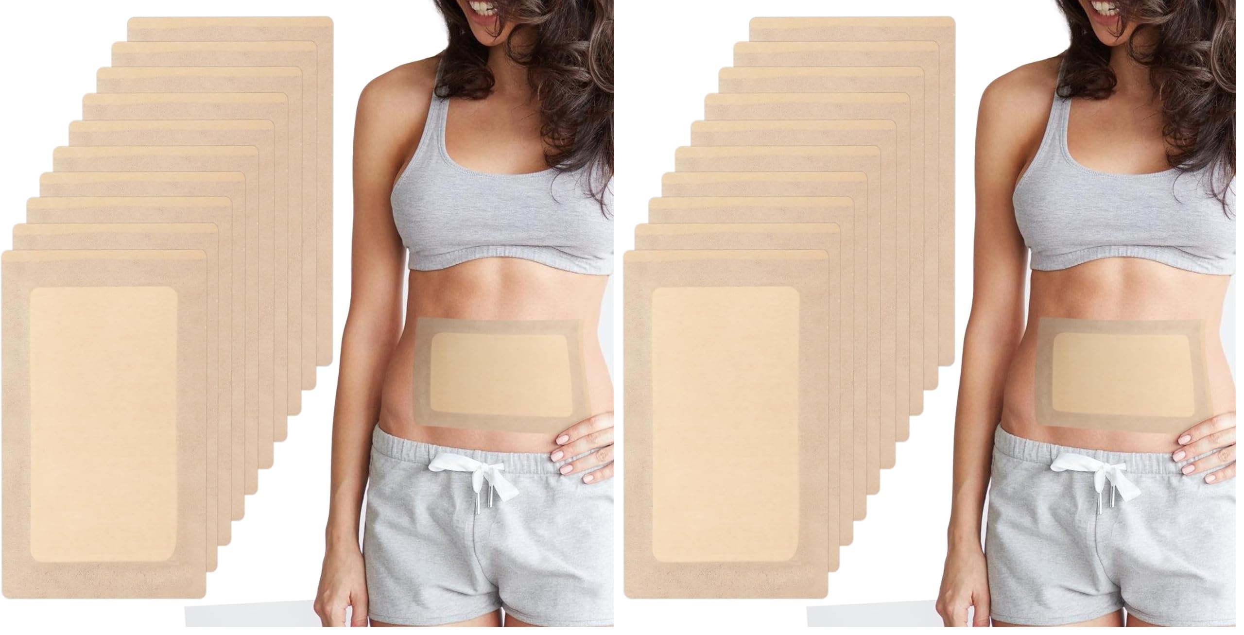 Extra Large Castor Oil Patches for Shoulder, Back &amp; Abdomen (Pack of 2)