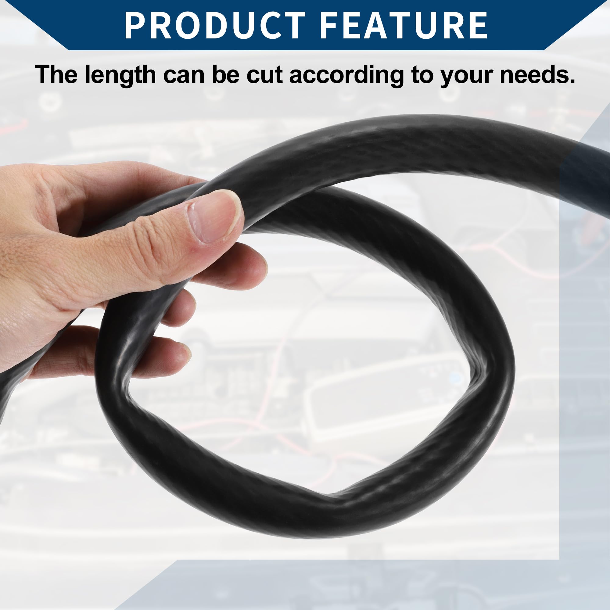 Tubo in Silicone per Aspirazione Automobilistica Linea di Aspirazione ad Alta Temperatura 4.9Ft 9/16" 14mm ID 3mm Spessore 1 Pezzo Nero 130PSI Pressione Massima