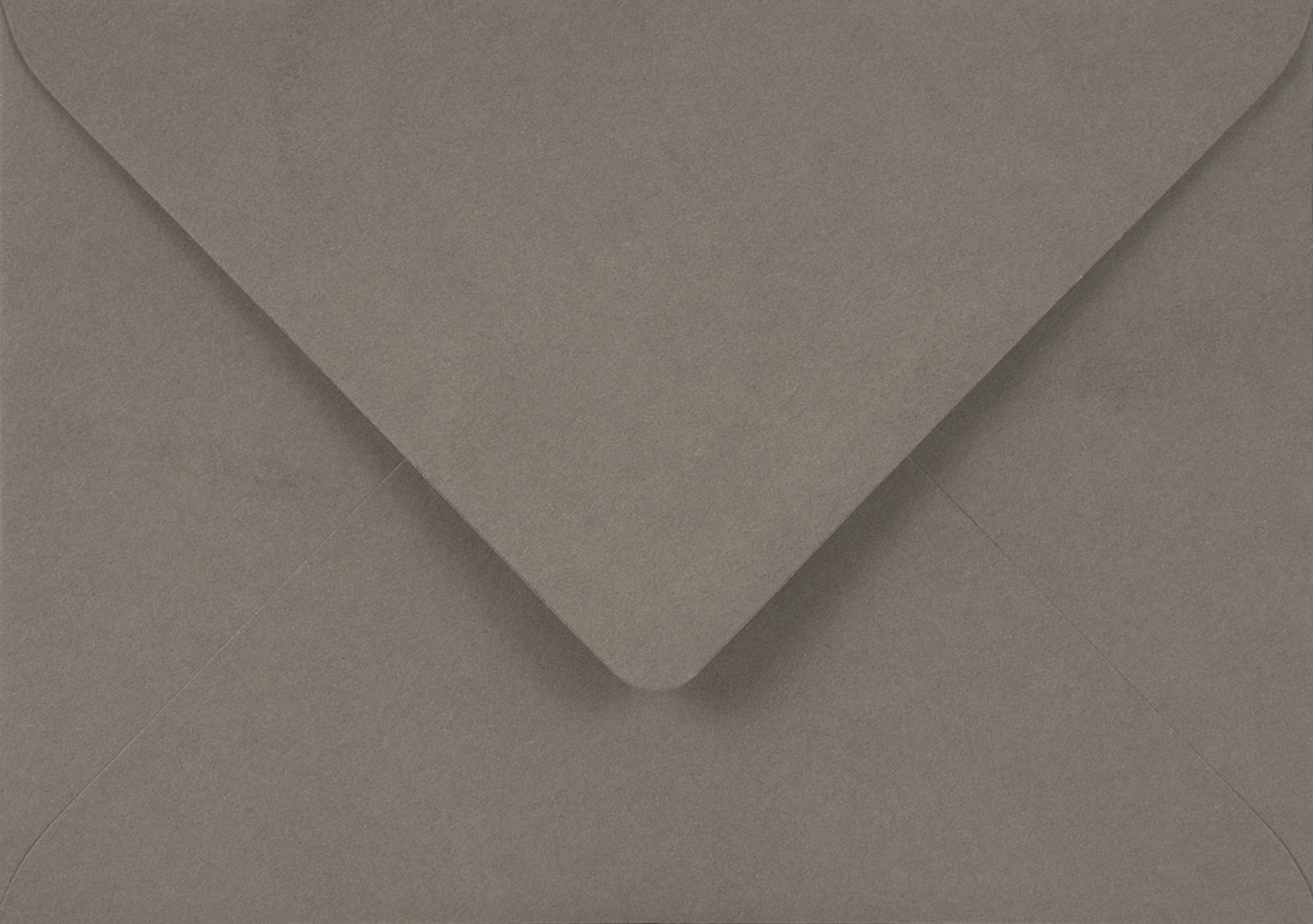 Netuno 25 Large Grey Coloured envelopes DIN C5 162x229mm 6.37x9.01 inches 115gsm Sirio Color Pietra gummed Pointed Flap no Window for Weddings Invitations Christmas Greeting Cards Letters RSVP Flyers — image 1