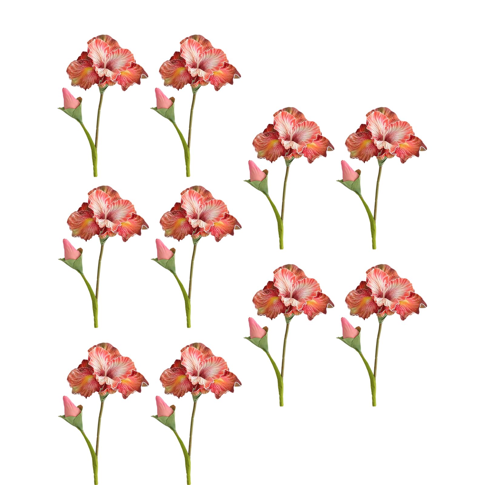 Xinsheinelry 10Pcs Realistic Artificial Flower 17.7In Simulation for Home Decoration Wedding Bouquets Arrangements Artificial Bouquets