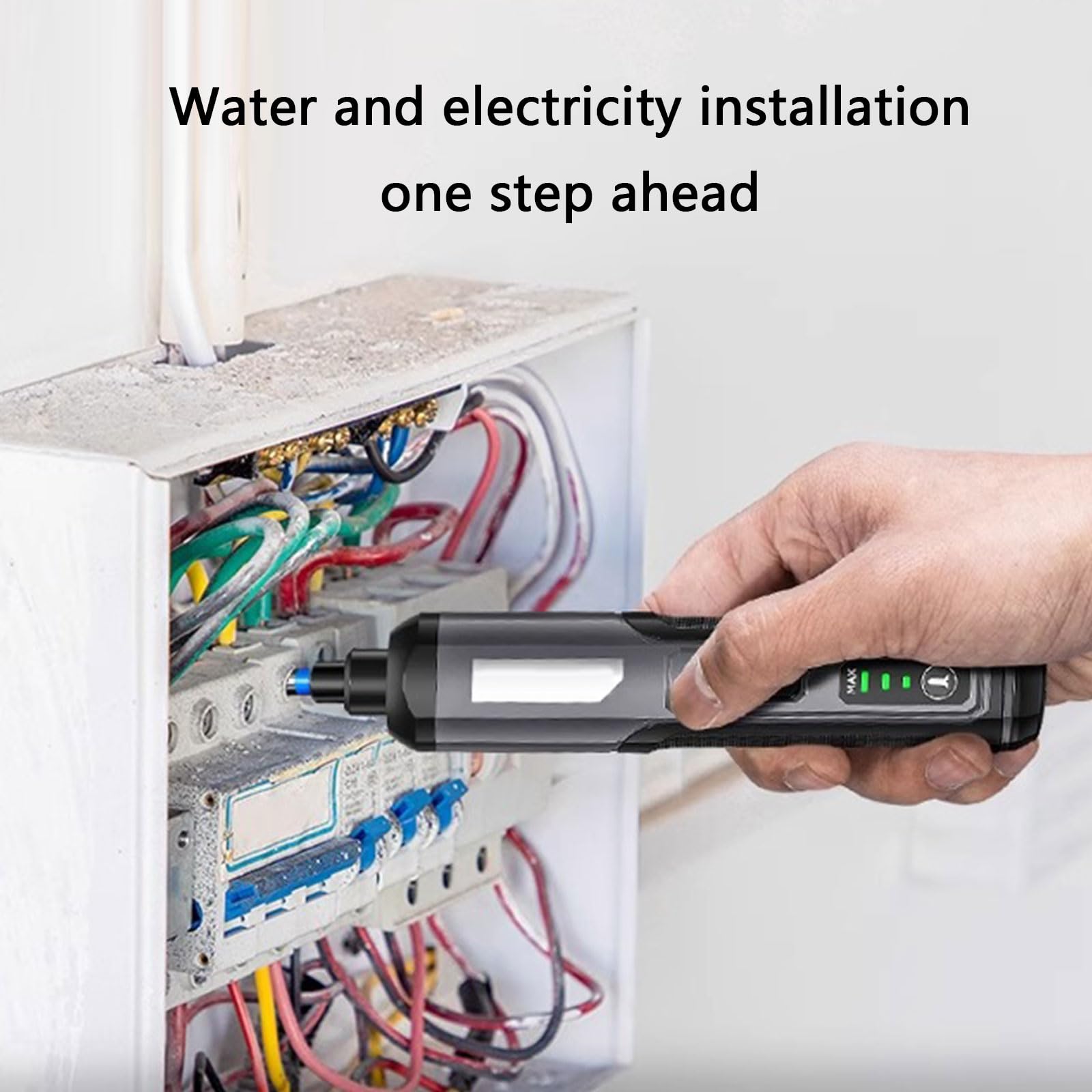 RGYBAO Portable Cordless Electric Screwdriver 3 Speed 2000mAh Battery Drill with Large Torques and LED Lighting for Home Repair