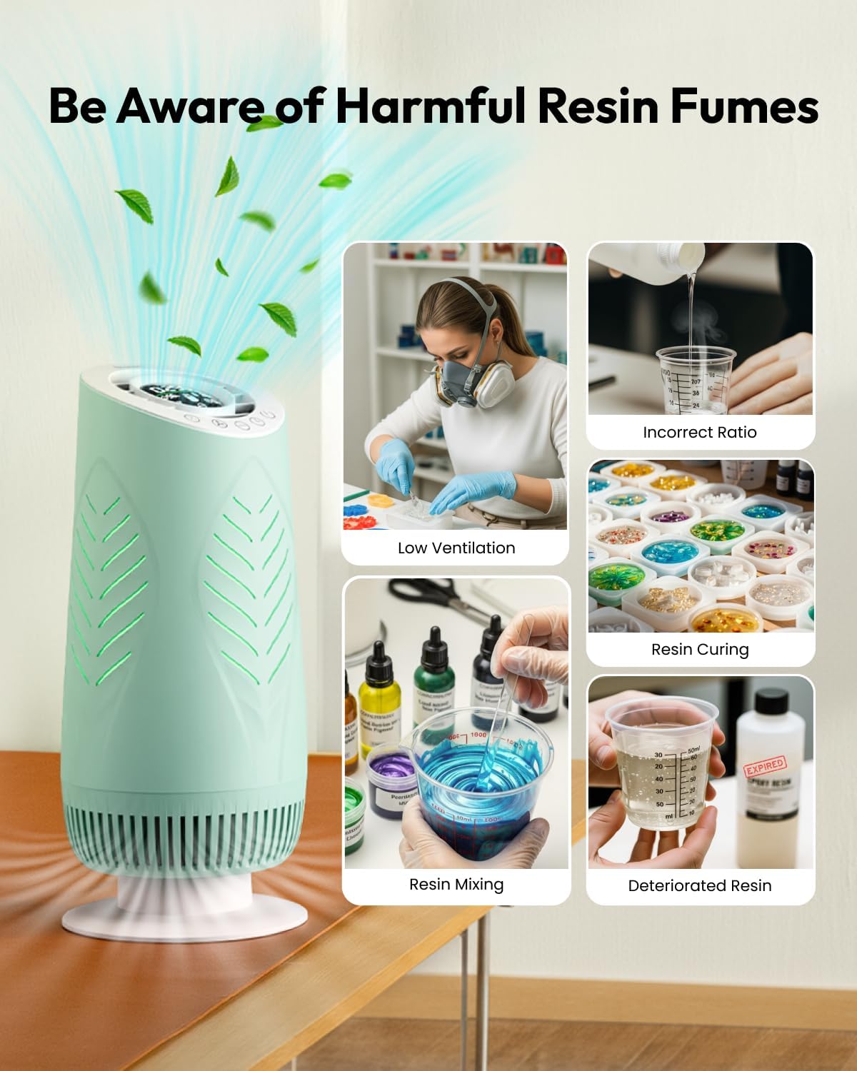 Contents of the Resiners Purair Air Purifier package