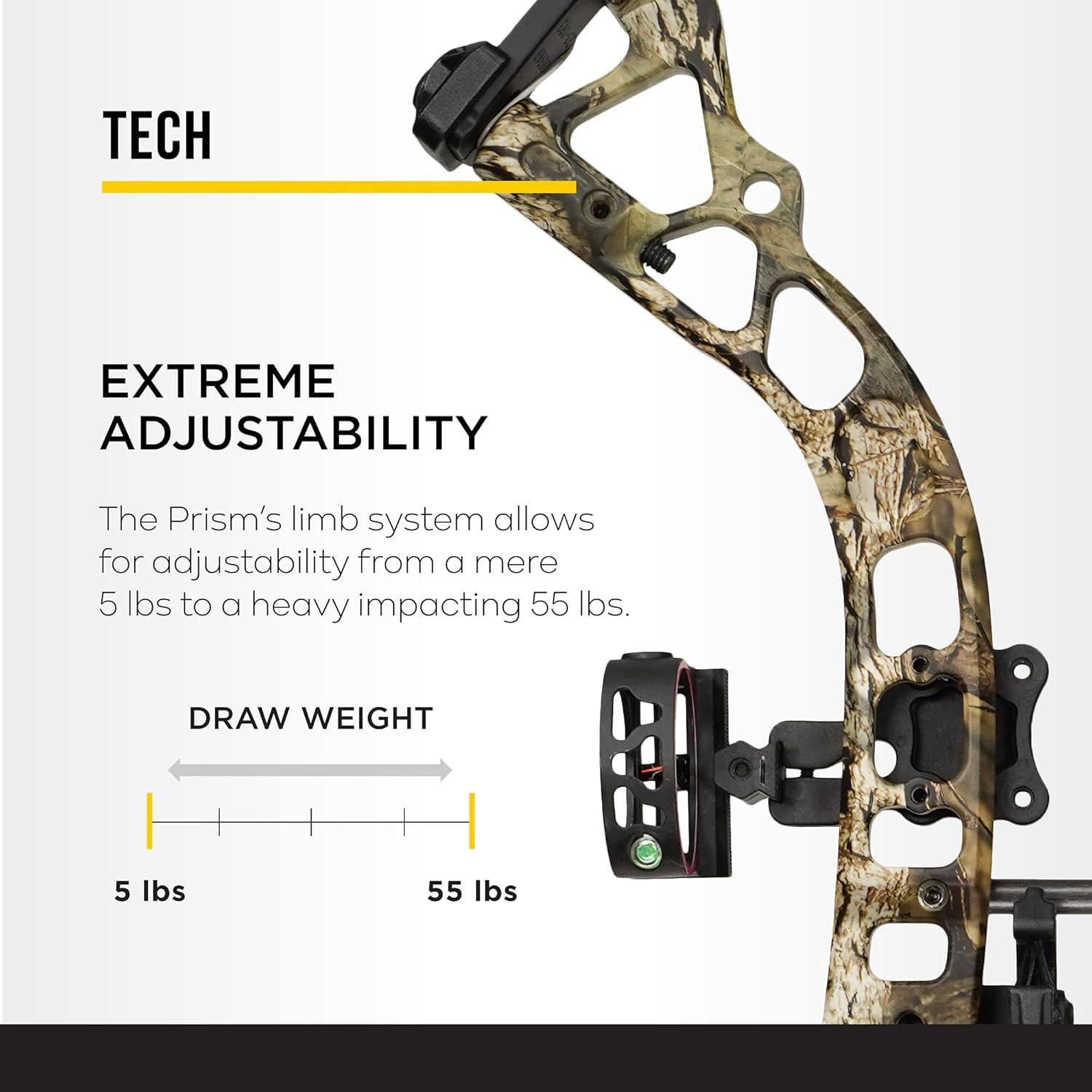 Diamond Archery Prism Compound Bow - Breakup Country - 55 lbs, Left Hand : Sports & Outdoors