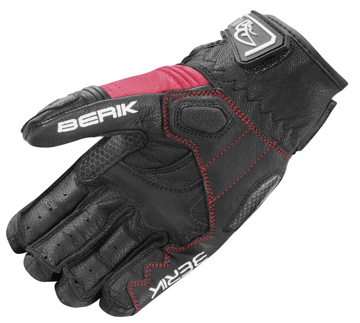 Berik LDX Damskie rękawice motocyklowe, czarny/biały, XS