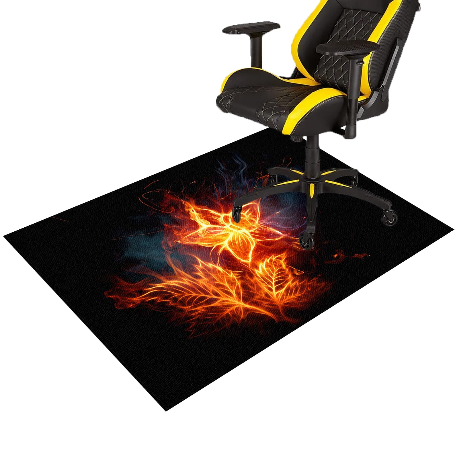 Gaming Chair Mat for Hardwood Floors Non-slip Computer Chair Mat Office Chair Mats for Carpeted Floor Low Pile Desk Chair Mat Gaming Rolling Chair Mat for Carpet Hard Floor Protector Mat 120 x 160 cm