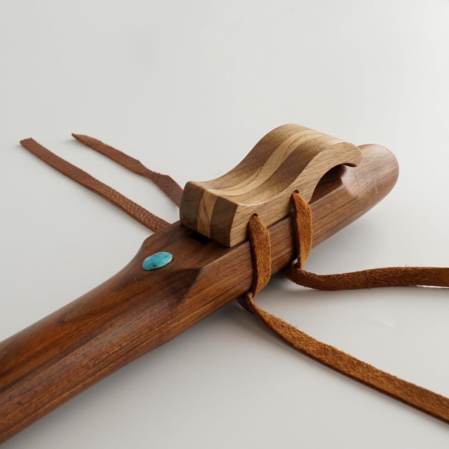 432Hz Native American Wooden Flute in Key of G – Handcrafted Walnut Wood with Customizable Headpieces, Perfect for Meditation & Personalized Gift Option (Key of G)