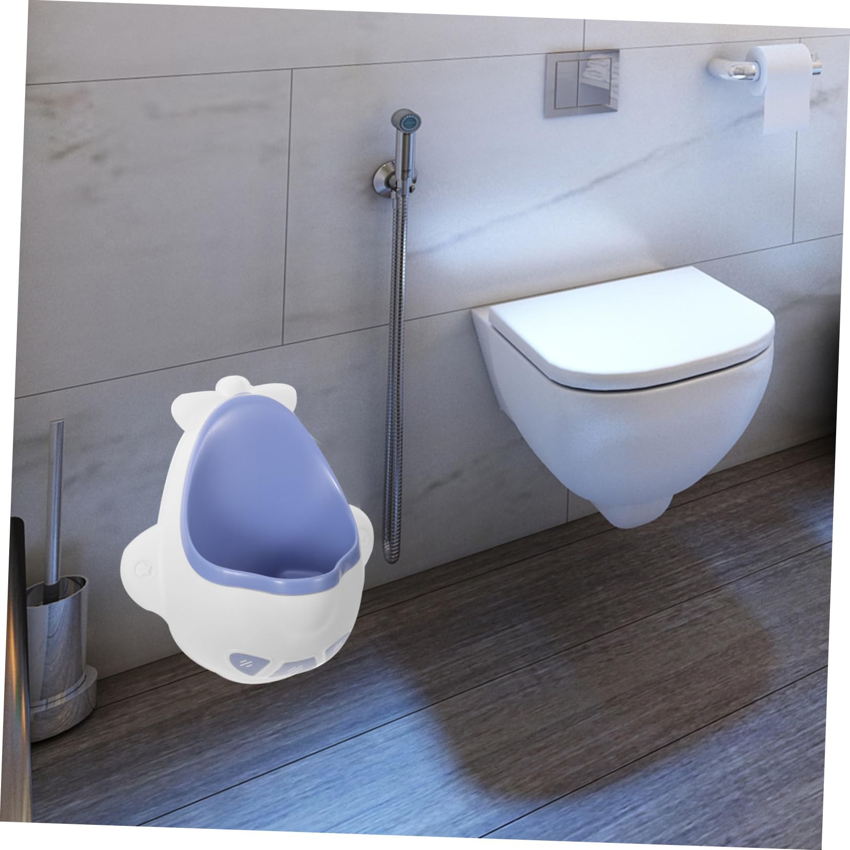 Orinatoio per Ragazzi da Parete, Blu, Plastico, Forma Unica