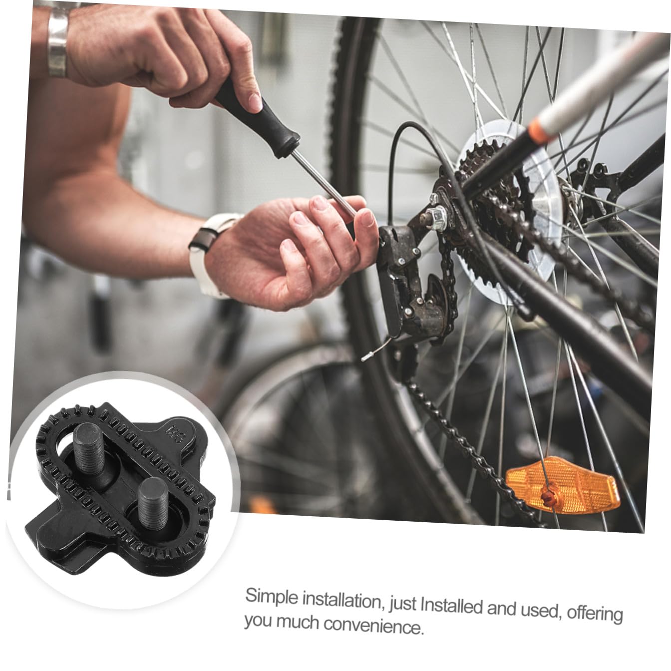 BESPORTBLE 2 Paia Di Tacchette Per Pedali Autobloccanti Per Ciclismo Robuste Tacchette Per Pedali Da Bici Per Strada E Montagna
