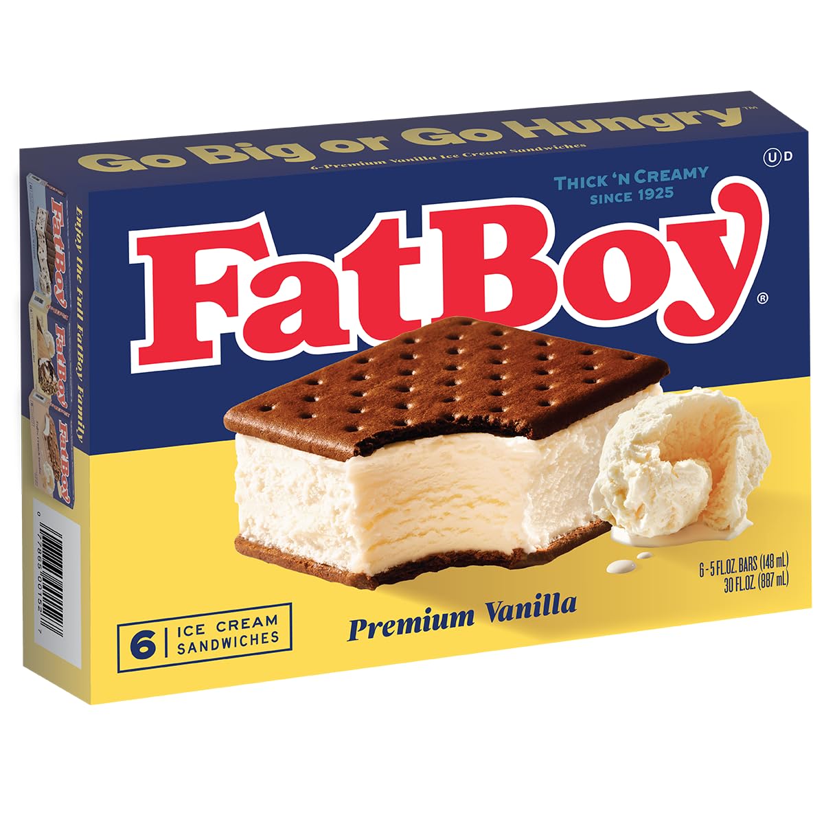 FatBoy Premium Vanilla Ice Cream Sandwich