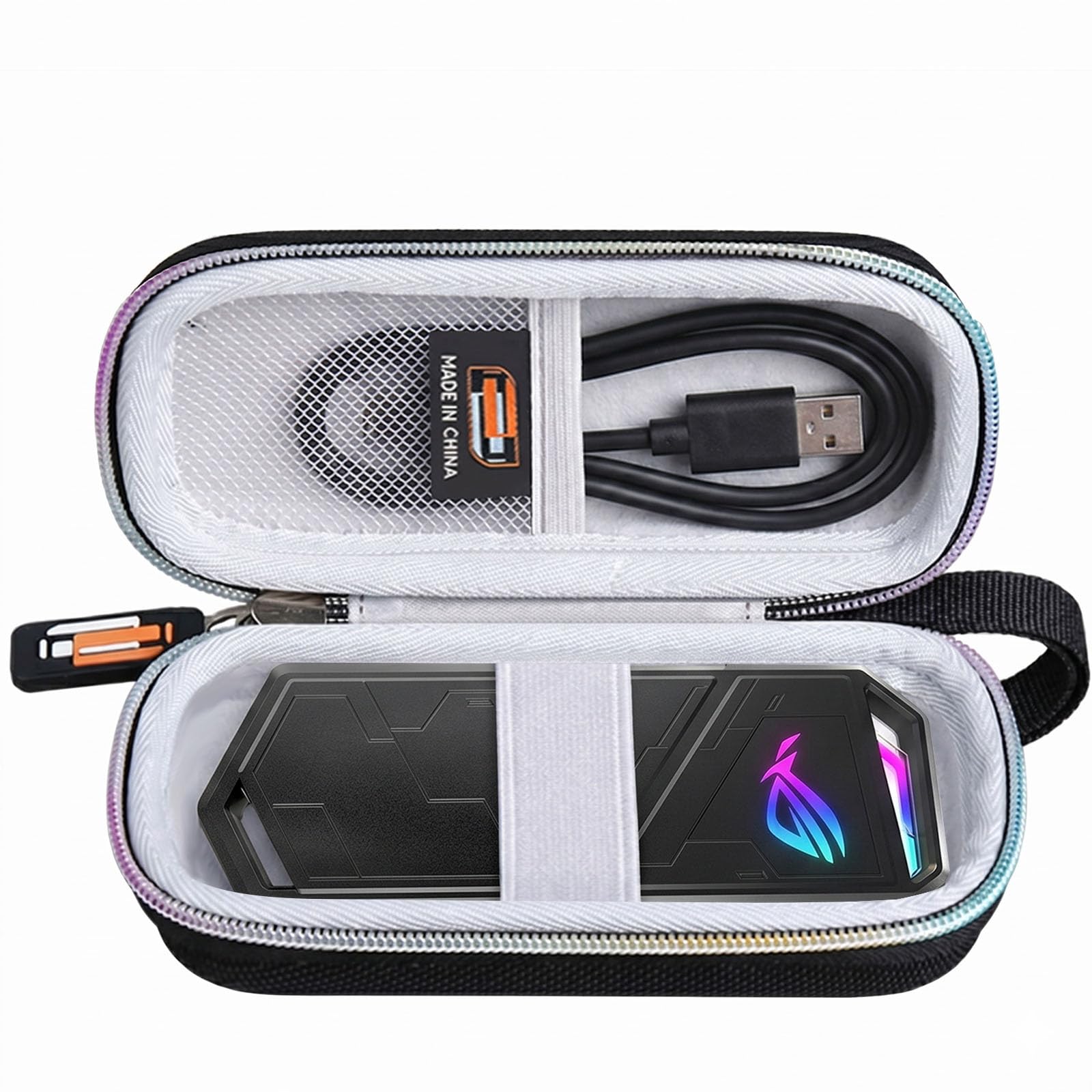 Hard EVA Carrying Case Compatible with ASUS ROG Strix Arion Aluminum Alloy M.2 NVMe SSD External Portable Enclosure Case Adapter (Case Only)-image-25